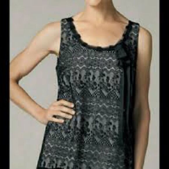 CAbi black Lace Tank Top Small - Picture 1 of 6